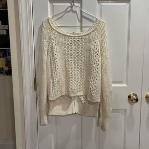 FP sweater with zipper back